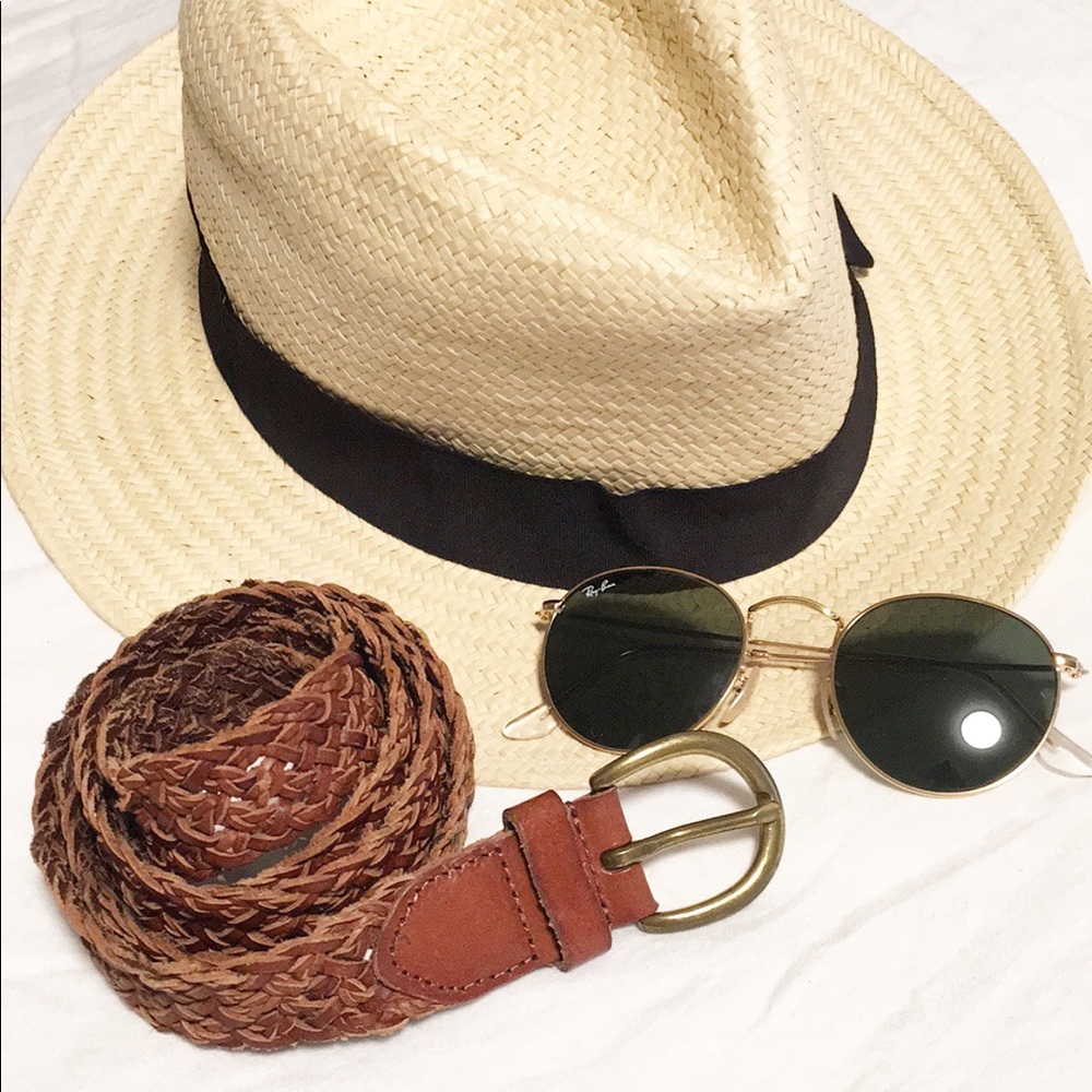 LOFT brown leather belt